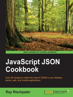 cover image of JavaScript JSON Cookbook